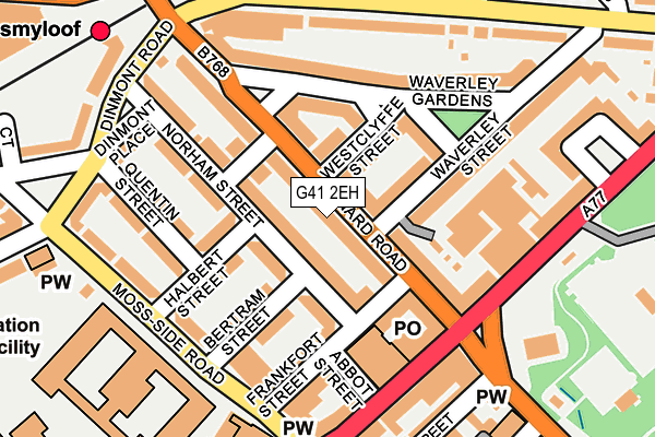 G41 2EH map - OS OpenMap – Local (Ordnance Survey)