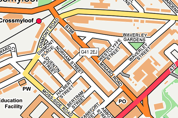 G41 2EJ map - OS OpenMap – Local (Ordnance Survey)