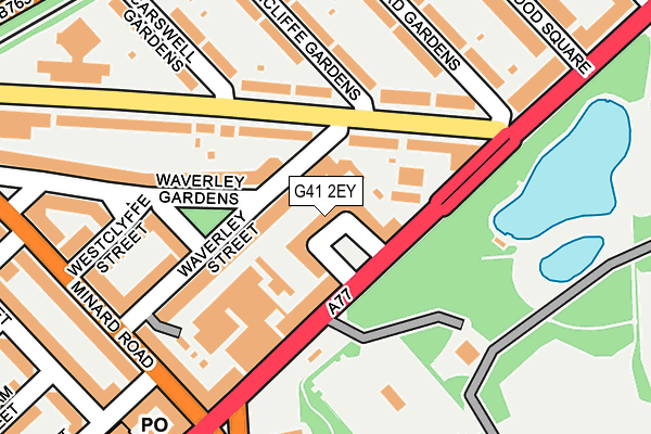 G41 2EY map - OS OpenMap – Local (Ordnance Survey)