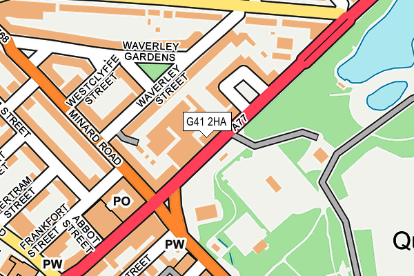 G41 2HA map - OS OpenMap – Local (Ordnance Survey)