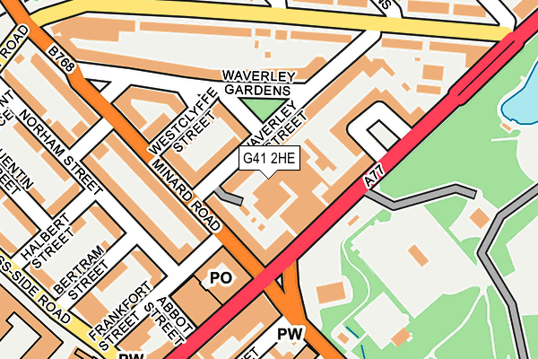 G41 2HE map - OS OpenMap – Local (Ordnance Survey)