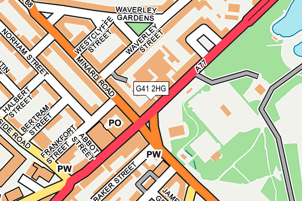 G41 2HG map - OS OpenMap – Local (Ordnance Survey)