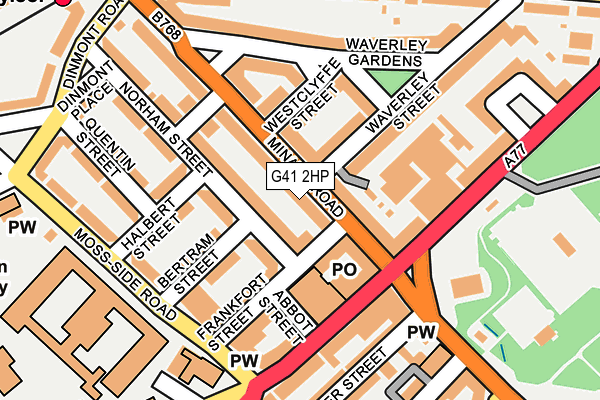 G41 2HP map - OS OpenMap – Local (Ordnance Survey)