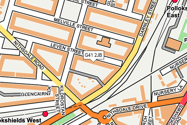 G41 2JB map - OS OpenMap – Local (Ordnance Survey)