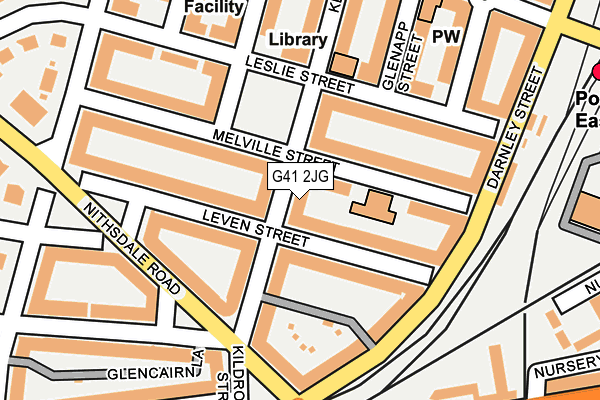 G41 2JG map - OS OpenMap – Local (Ordnance Survey)