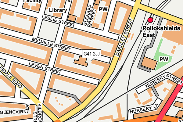 G41 2JJ map - OS OpenMap – Local (Ordnance Survey)