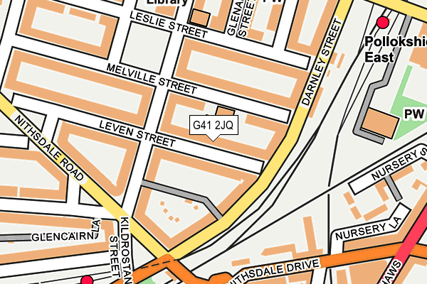 G41 2JQ map - OS OpenMap – Local (Ordnance Survey)