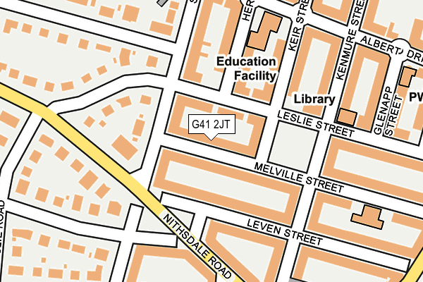 G41 2JT map - OS OpenMap – Local (Ordnance Survey)