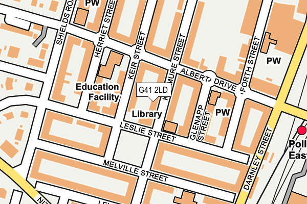 G41 2LD map - OS OpenMap – Local (Ordnance Survey)