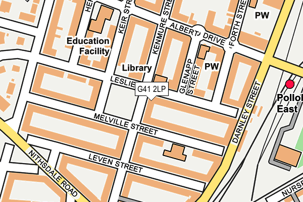 G41 2LP map - OS OpenMap – Local (Ordnance Survey)