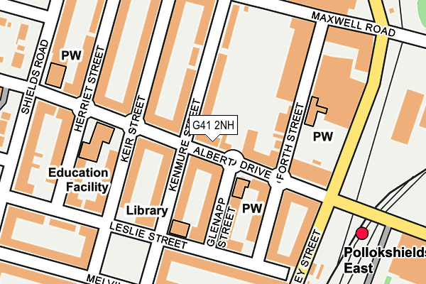 G41 2NH map - OS OpenMap – Local (Ordnance Survey)