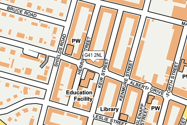 G41 2NL map - OS OpenMap – Local (Ordnance Survey)