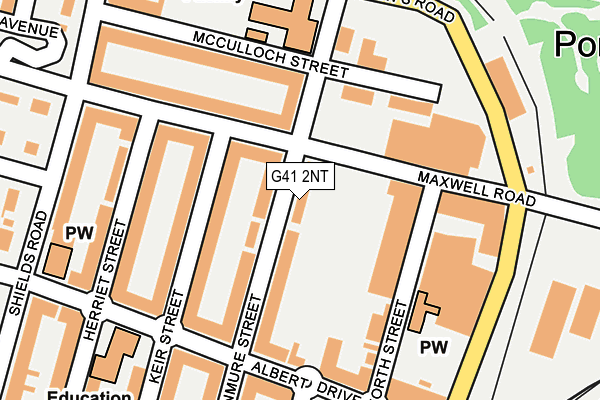 G41 2NT map - OS OpenMap – Local (Ordnance Survey)