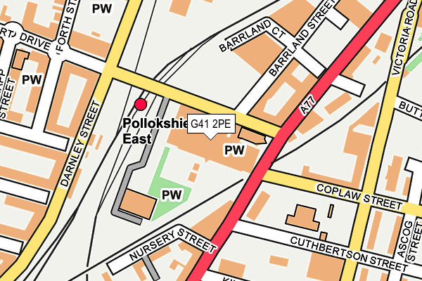 G41 2PE map - OS OpenMap – Local (Ordnance Survey)