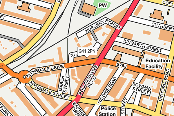 G41 2PN map - OS OpenMap – Local (Ordnance Survey)