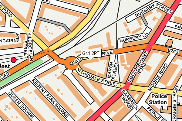 G41 2PT map - OS OpenMap – Local (Ordnance Survey)