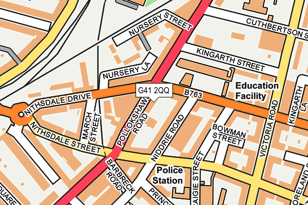 G41 2QQ map - OS OpenMap – Local (Ordnance Survey)