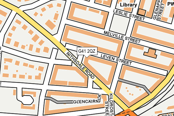 G41 2QZ map - OS OpenMap – Local (Ordnance Survey)