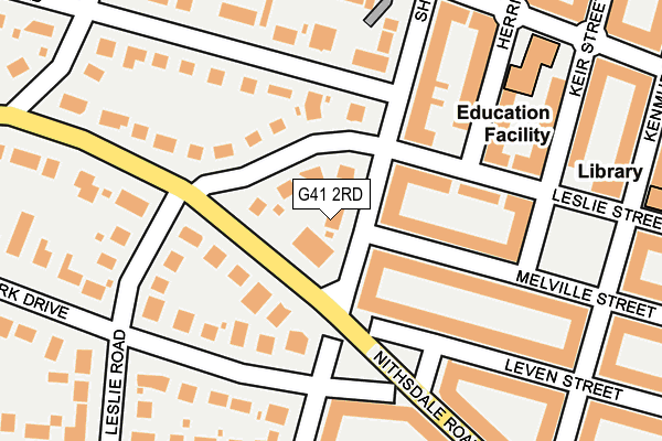 G41 2RD map - OS OpenMap – Local (Ordnance Survey)