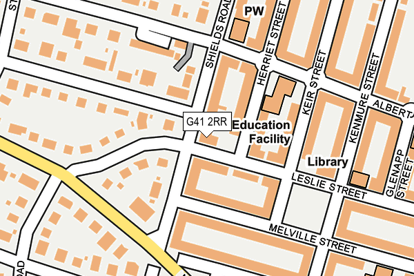 G41 2RR map - OS OpenMap – Local (Ordnance Survey)