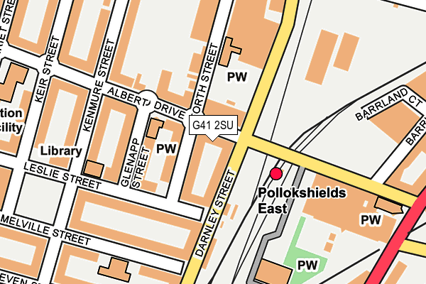 G41 2SU map - OS OpenMap – Local (Ordnance Survey)