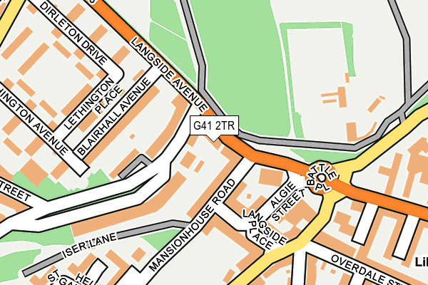 G41 2TR map - OS OpenMap – Local (Ordnance Survey)