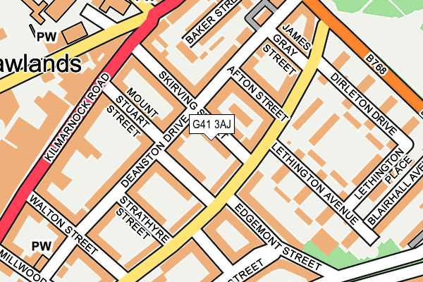 G41 3AJ map - OS OpenMap – Local (Ordnance Survey)