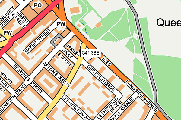 G41 3BE map - OS OpenMap – Local (Ordnance Survey)