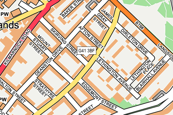 G41 3BF map - OS OpenMap – Local (Ordnance Survey)