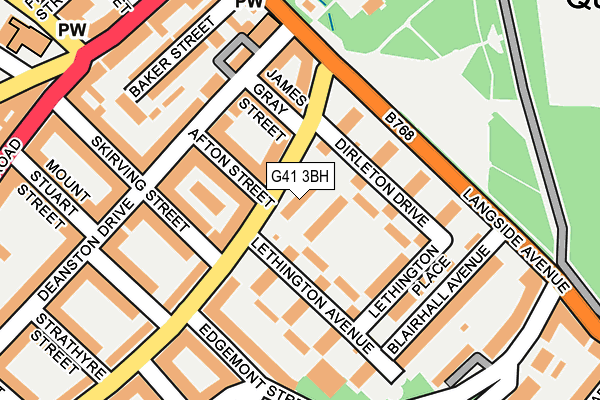 G41 3BH map - OS OpenMap – Local (Ordnance Survey)
