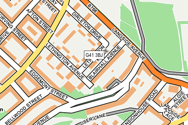 G41 3BJ map - OS OpenMap – Local (Ordnance Survey)