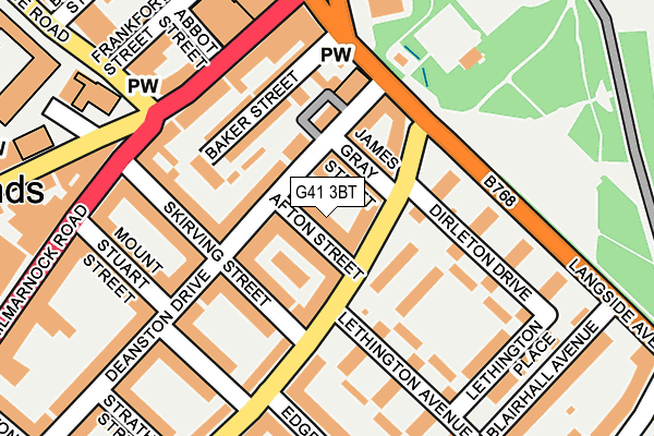 G41 3BT map - OS OpenMap – Local (Ordnance Survey)