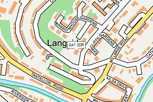 G41 3DR map - OS OpenMap – Local (Ordnance Survey)