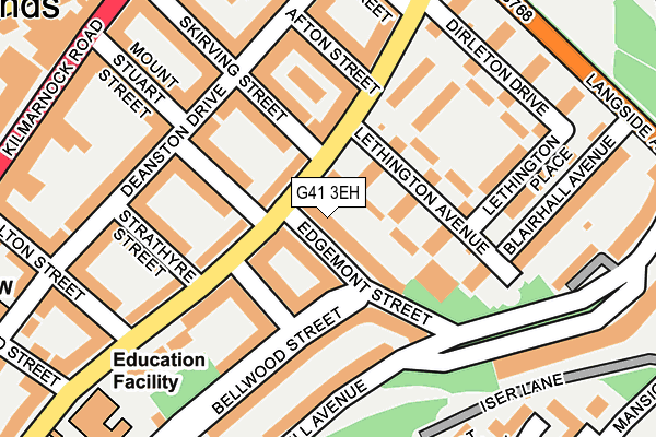 G41 3EH map - OS OpenMap – Local (Ordnance Survey)