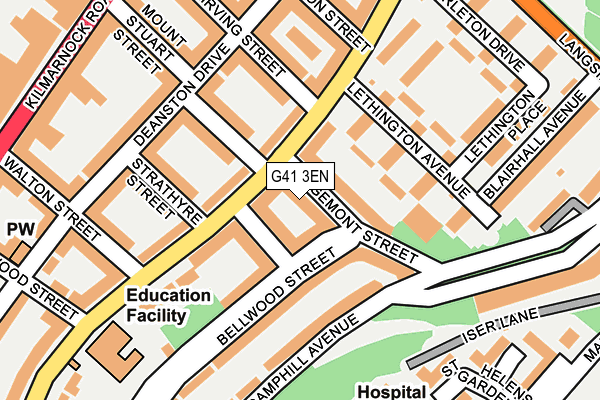 G41 3EN map - OS OpenMap – Local (Ordnance Survey)