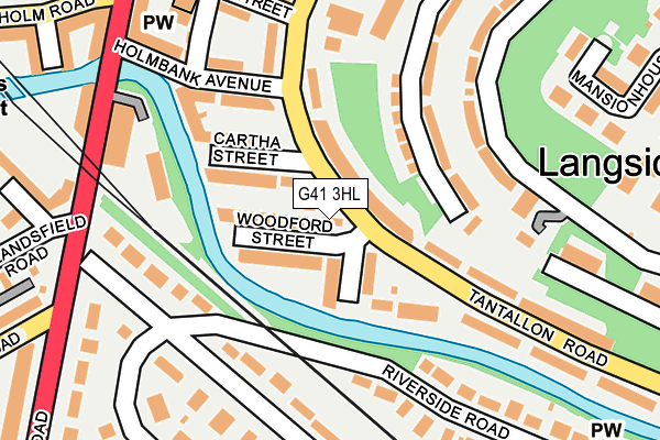 G41 3HL map - OS OpenMap – Local (Ordnance Survey)