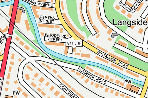 G41 3HP map - OS OpenMap – Local (Ordnance Survey)