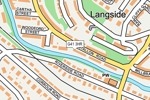 G41 3HR map - OS OpenMap – Local (Ordnance Survey)