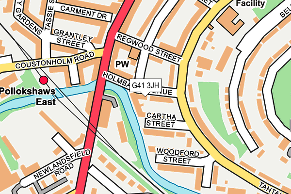 G41 3JH map - OS OpenMap – Local (Ordnance Survey)