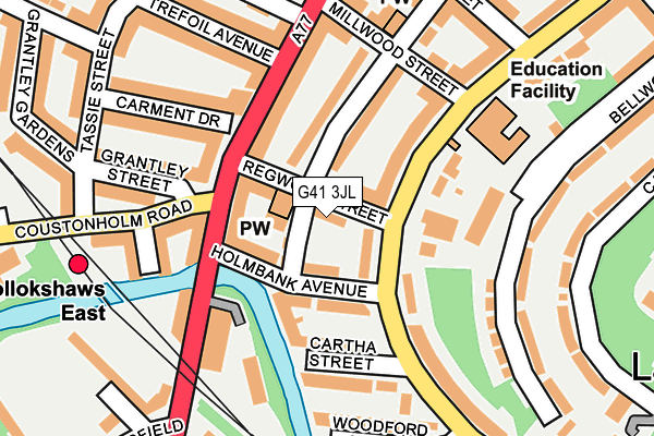 G41 3JL map - OS OpenMap – Local (Ordnance Survey)