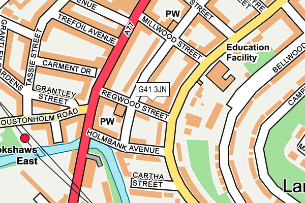 G41 3JN map - OS OpenMap – Local (Ordnance Survey)