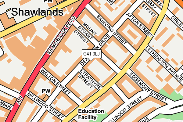 G41 3LJ map - OS OpenMap – Local (Ordnance Survey)