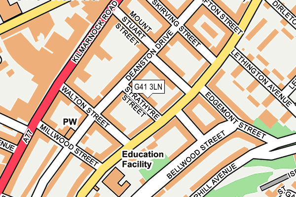G41 3LN map - OS OpenMap – Local (Ordnance Survey)