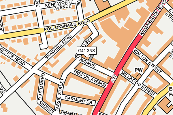 G41 3NS map - OS OpenMap – Local (Ordnance Survey)