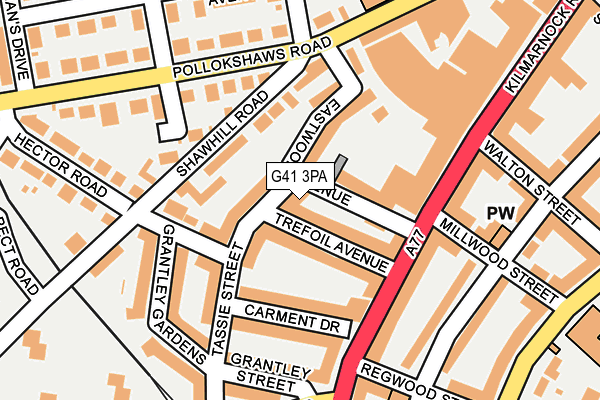 G41 3PA map - OS OpenMap – Local (Ordnance Survey)