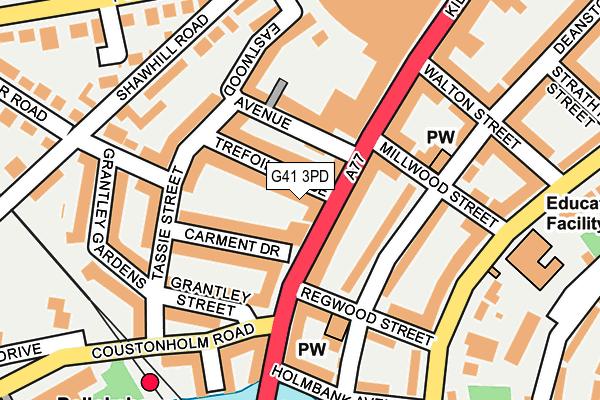 G41 3PD map - OS OpenMap – Local (Ordnance Survey)