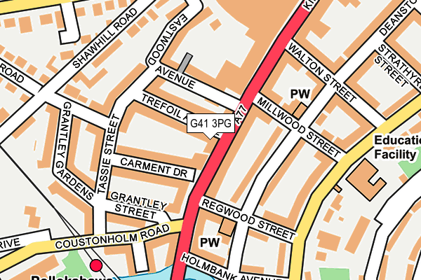 G41 3PG map - OS OpenMap – Local (Ordnance Survey)