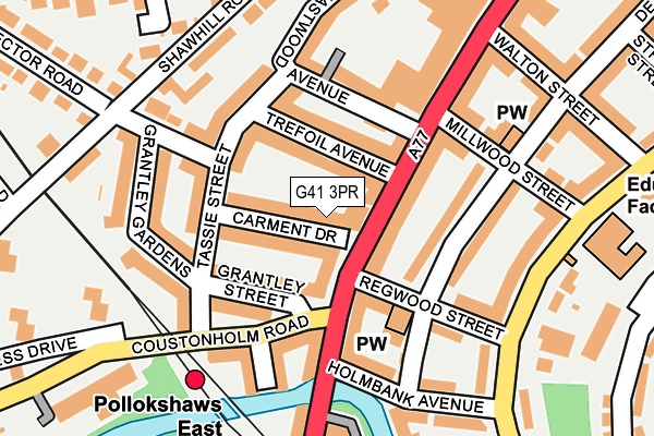 G41 3PR map - OS OpenMap – Local (Ordnance Survey)