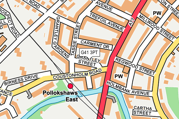 G41 3PT map - OS OpenMap – Local (Ordnance Survey)