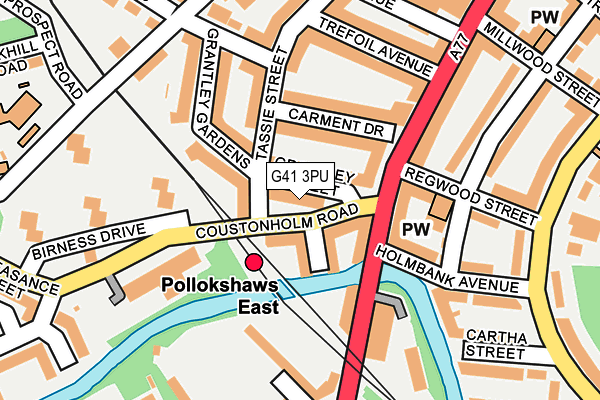 G41 3PU map - OS OpenMap – Local (Ordnance Survey)